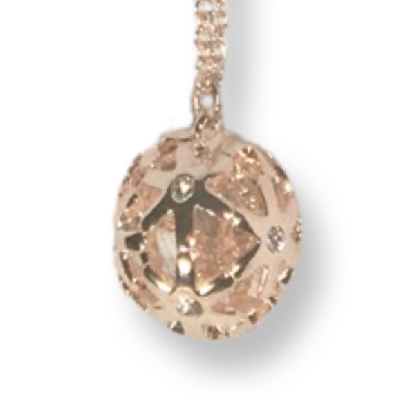 🥳🎉HP🎉🥳Guess Rose Gold Ball Pendant, 24" Chain with Lobster Clasp - Picture 6 of 6